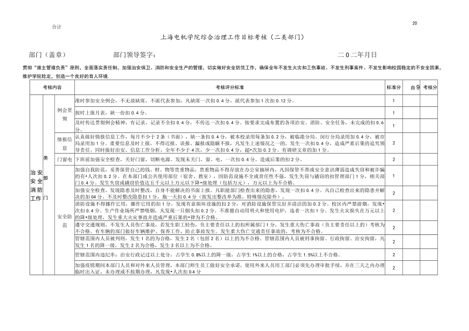 电机学院综合治理工作目标考核.docx_第2页