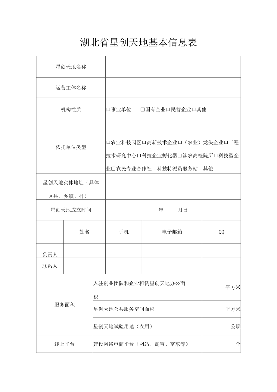 湖北省星创天地备案申报书、绩效评价基本信息表.docx_第2页