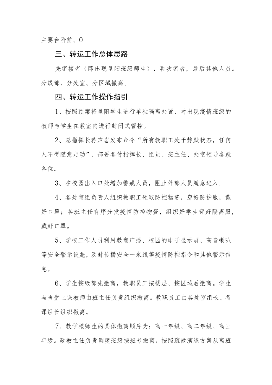 职业中专涉疫师生集中隔离转运应急预案.docx_第2页