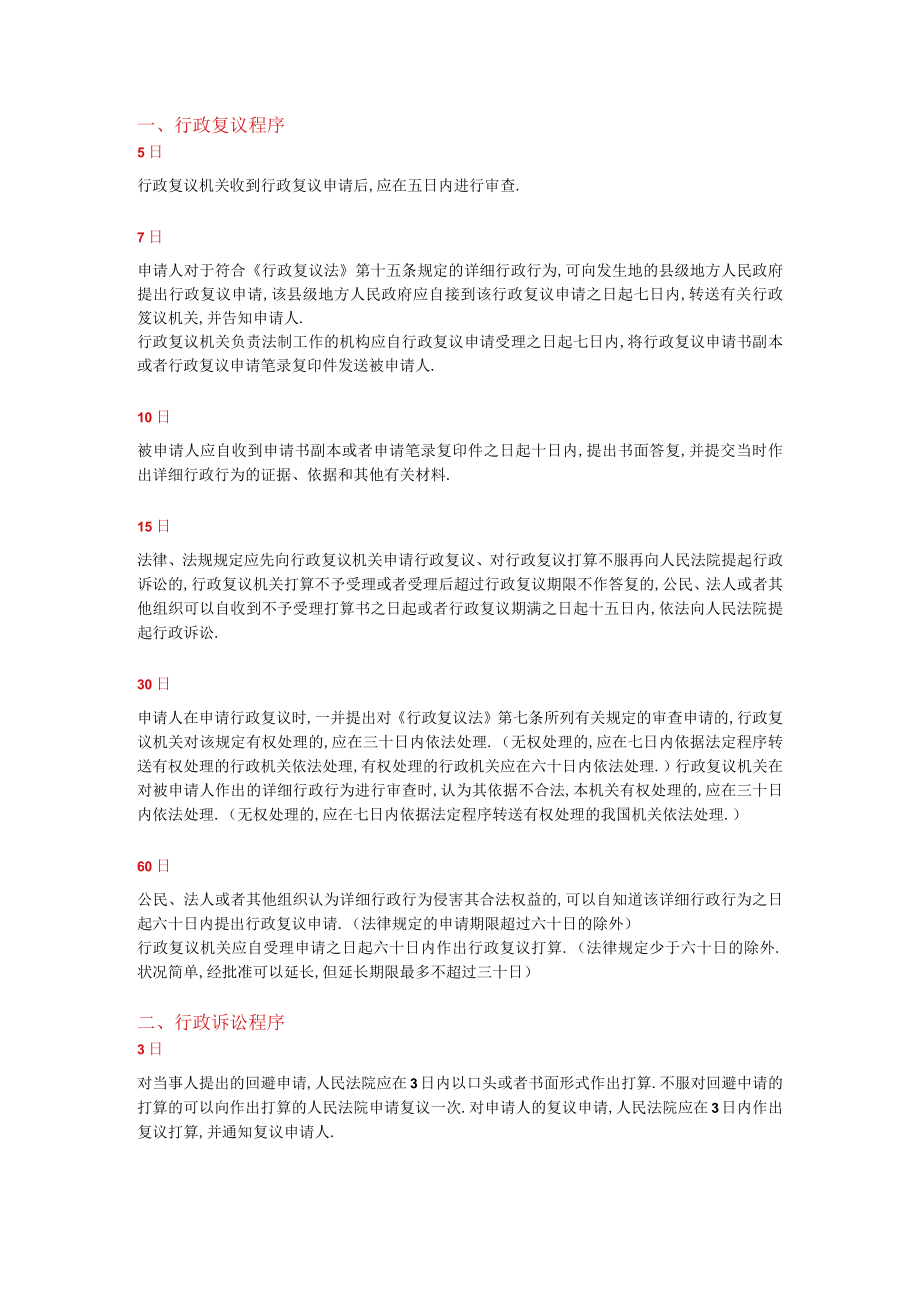 行政诉讼期间总结.docx_第1页