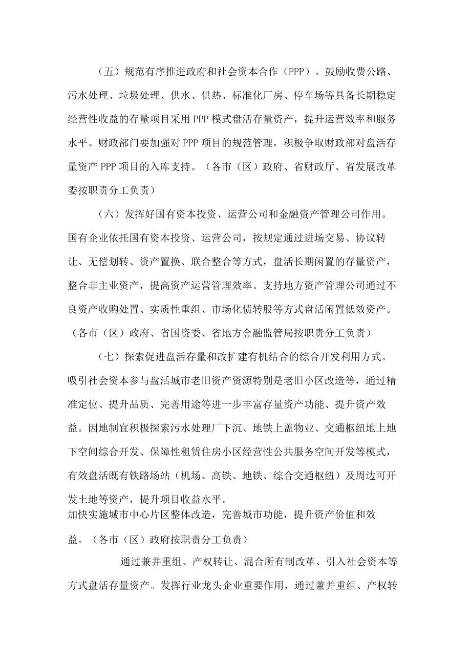 陕西省人民政府办公厅关于进一步盘活存量资产扩大有效投资的实施意见.docx_第3页