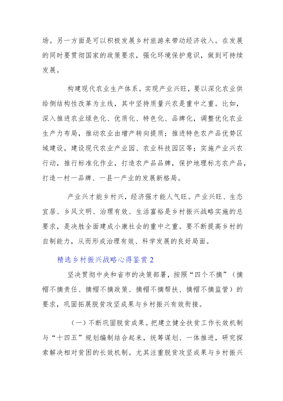 精选乡村振兴战略心得鉴赏.docx_第2页