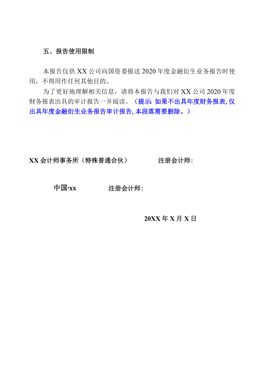 金融衍生业务专项报告审计报告.docx_第3页