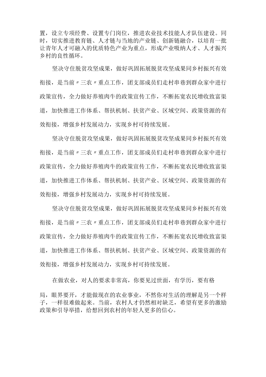 青年人才对乡村振兴的重要意义1200字.docx_第2页