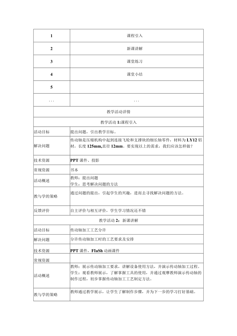 确定传动轴零件的加工工艺及程序.docx_第2页