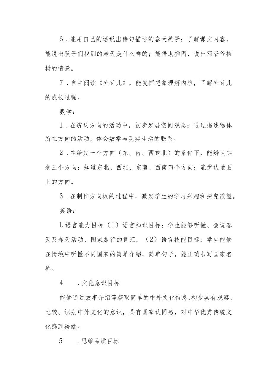 跨学科学习 我和春天有个约定——二下第一单元学科融合作业设计.docx_第2页