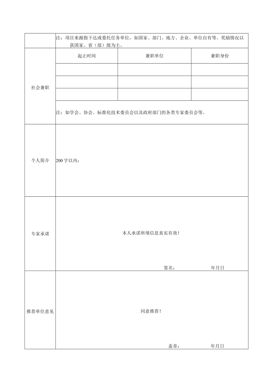 高新技术企业认定评审专家备案表.docx_第2页