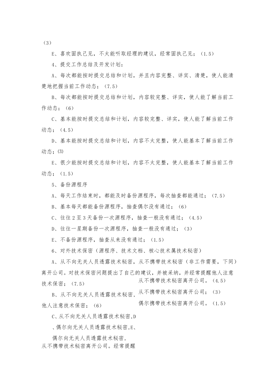 软件工程师工作表现考核标准.docx_第2页