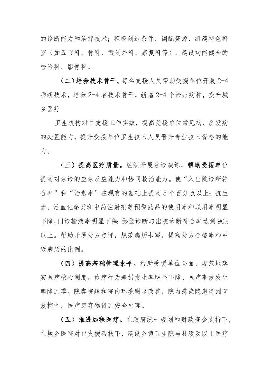 县域医共体城乡医疗卫生机构对口支援工作方案.docx_第2页