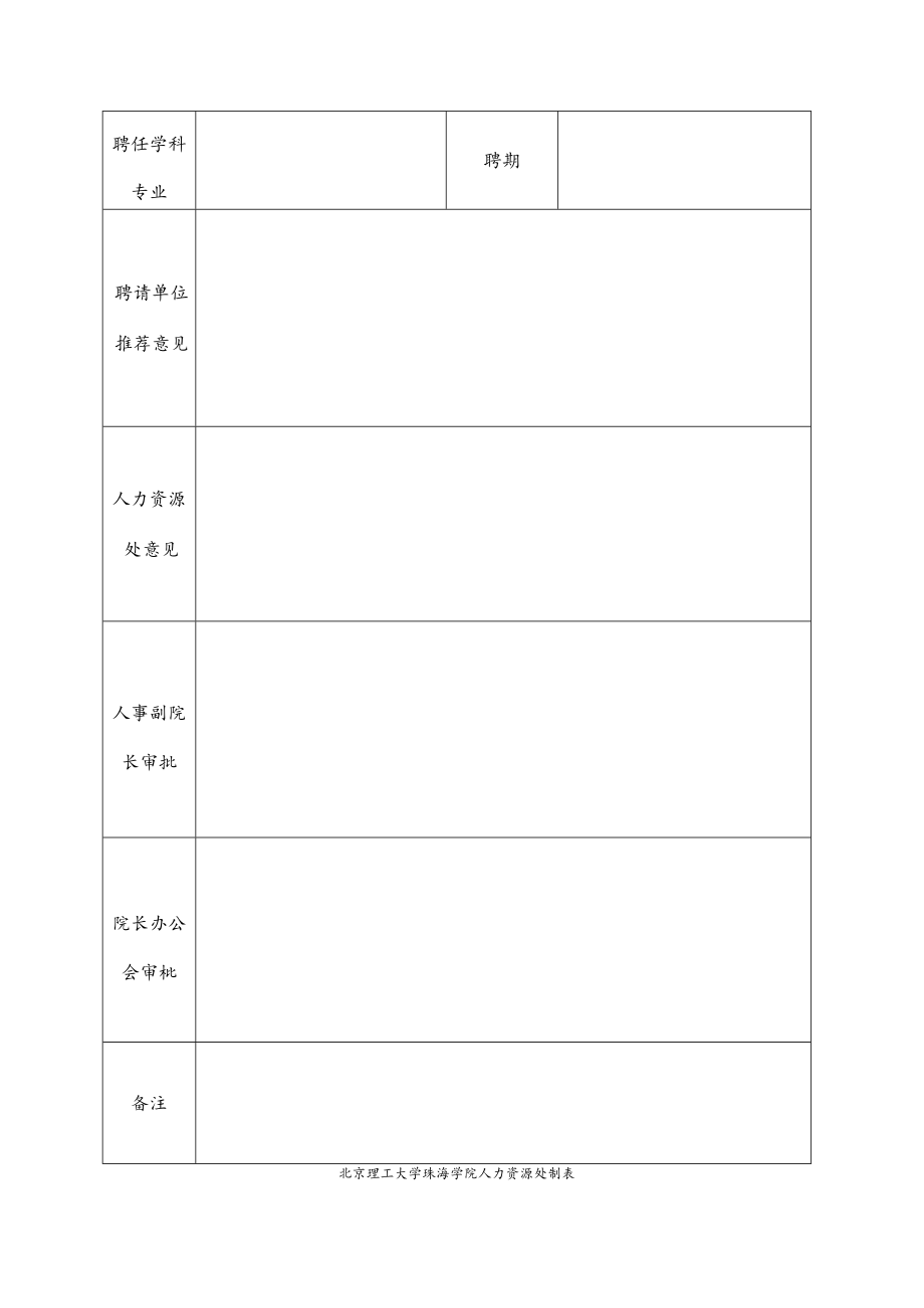 北京理工大学珠海学院名誉教授聘任审批表.docx_第2页