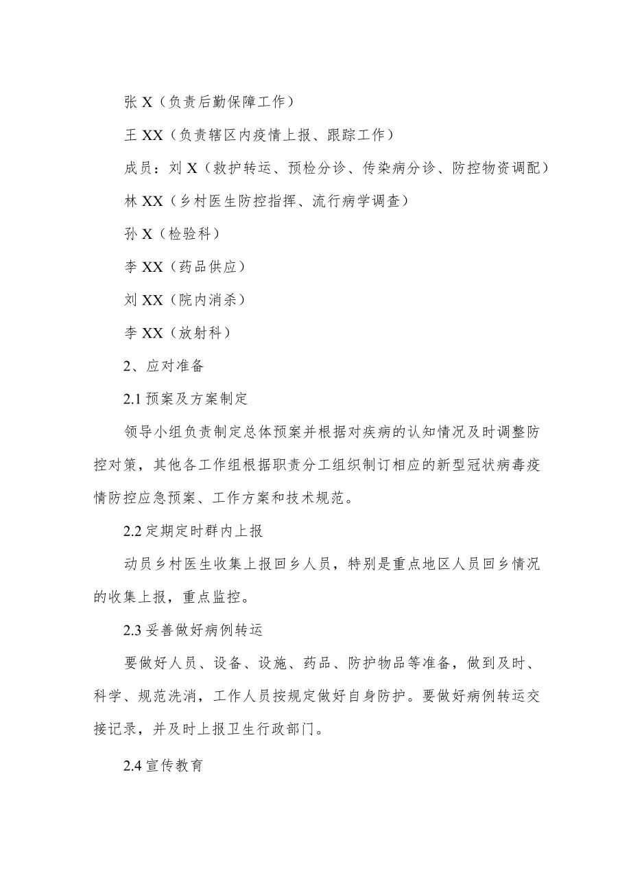 医院疫情防控应急预案.docx_第2页