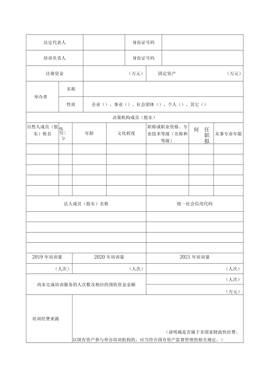 北京市专业技术类职业资格考试培训项目目录、培训机构备案表.docx_第3页