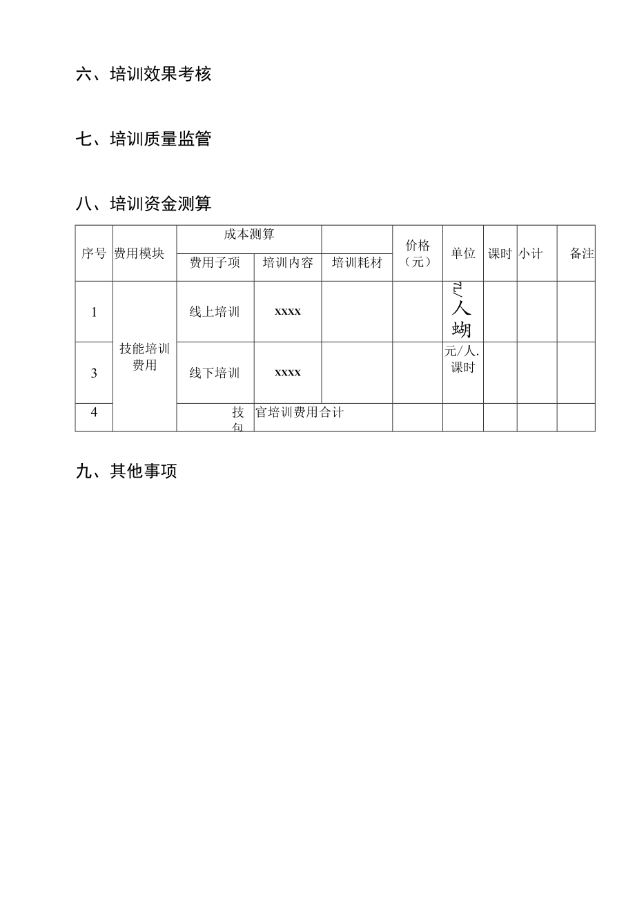 培训实施方案（参考模板）.docx_第3页