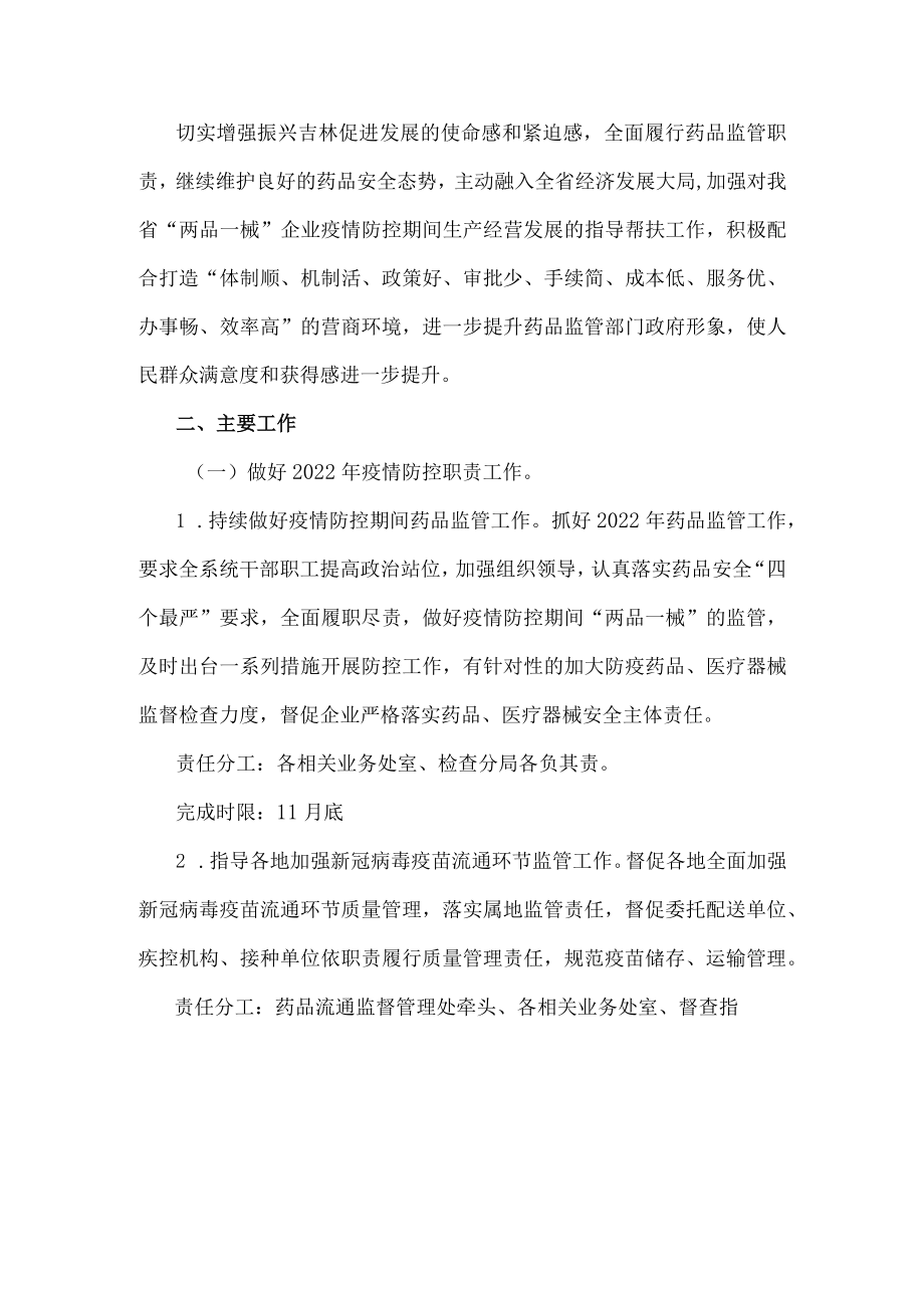 吉林省药品监督管理局2022年优化营商环境建设工作实施方案.docx_第2页