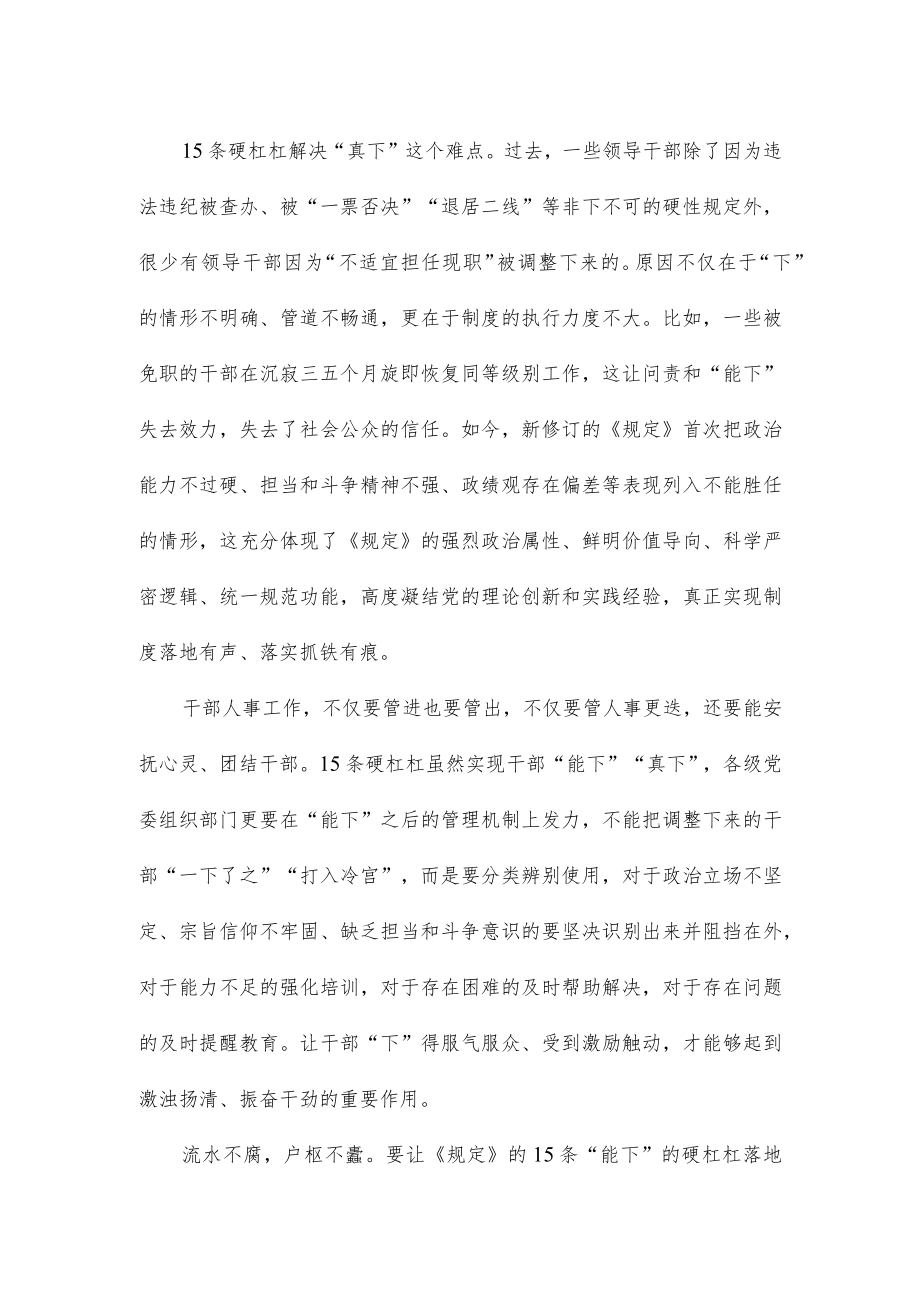 学习解读《推进领导干部能上能下规定》发言稿.docx_第2页