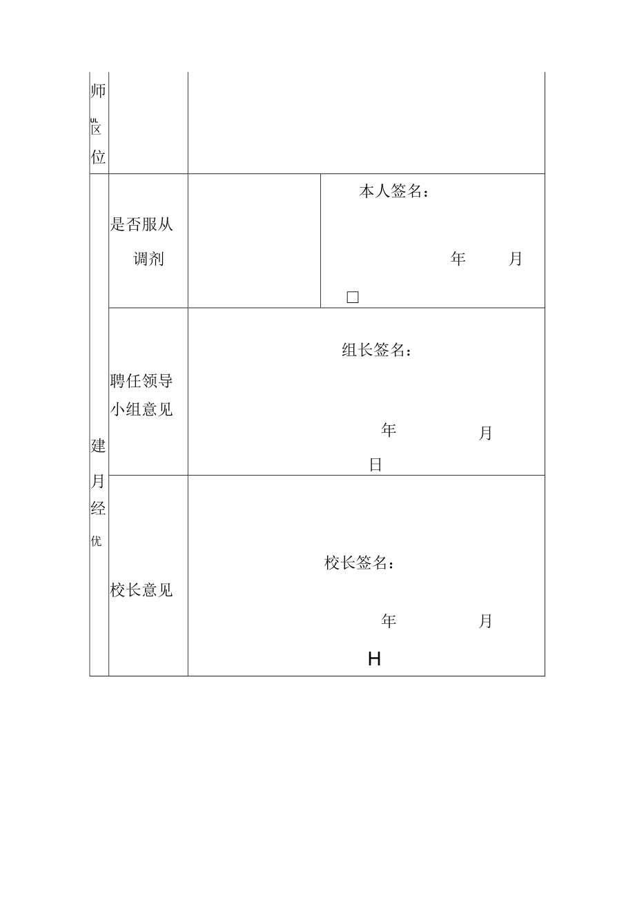 小学教师岗位选择意向表.docx_第3页