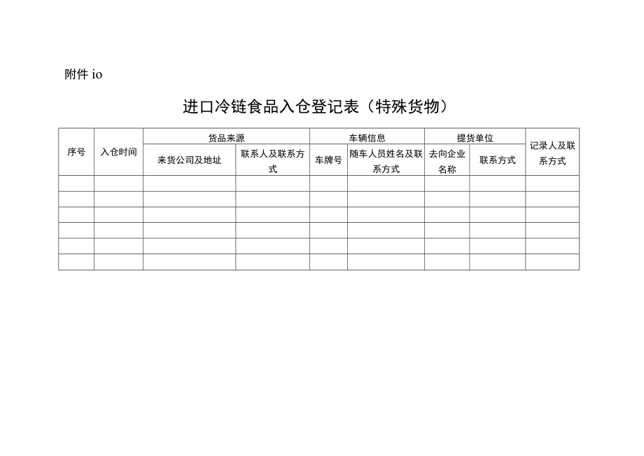 四川省进口冷链食品集中监管仓运行流程图、入仓登记表、仓出仓证明.docx_第3页