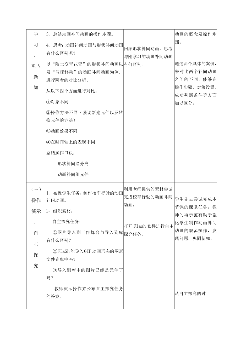 小学 粤教（B版）信息技术 六年级 去秋游——设置动画补间动画 教案.docx_第3页