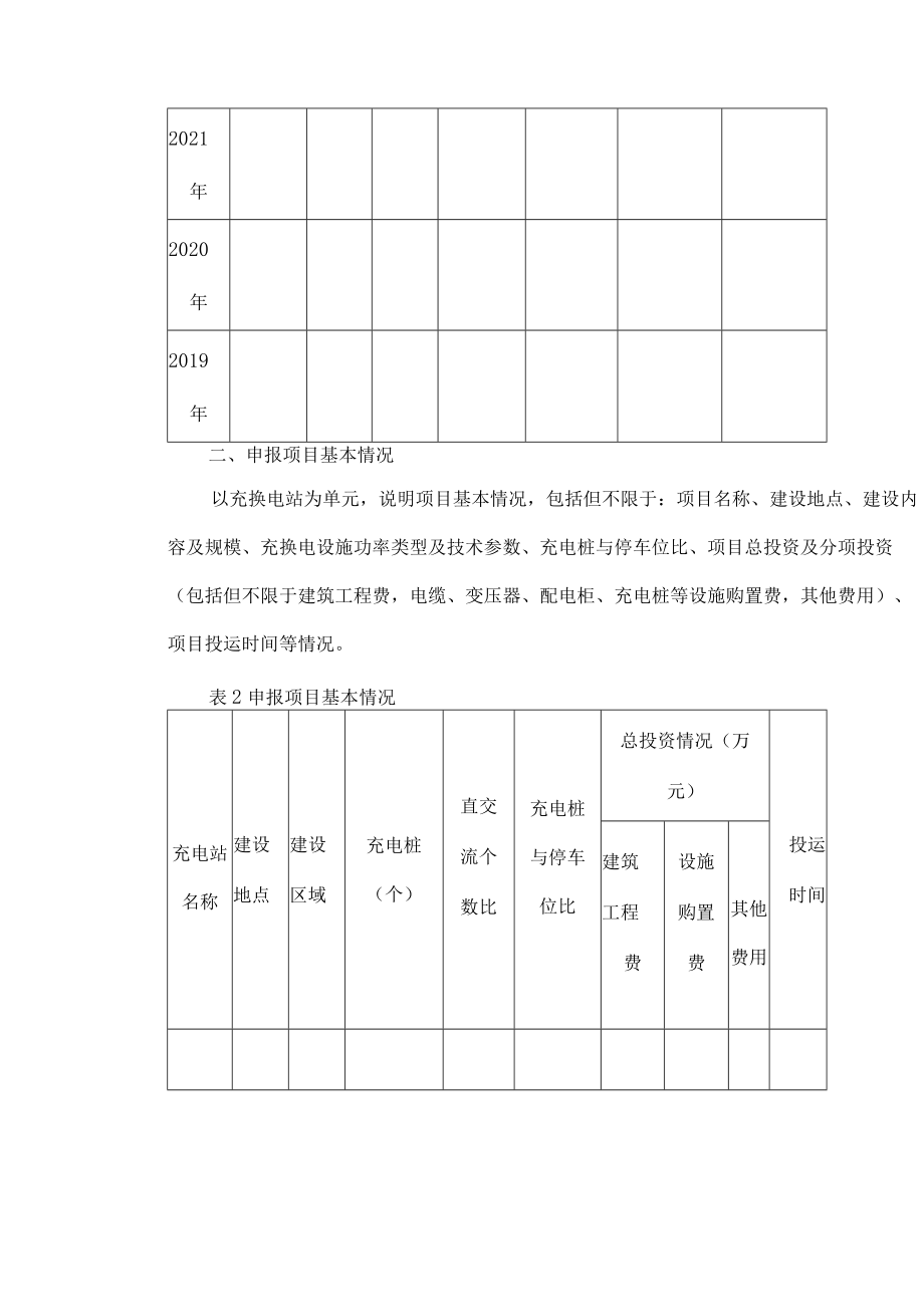 2022年度北京市电动汽车充换电设施建设运营奖补项目申报书.docx_第2页