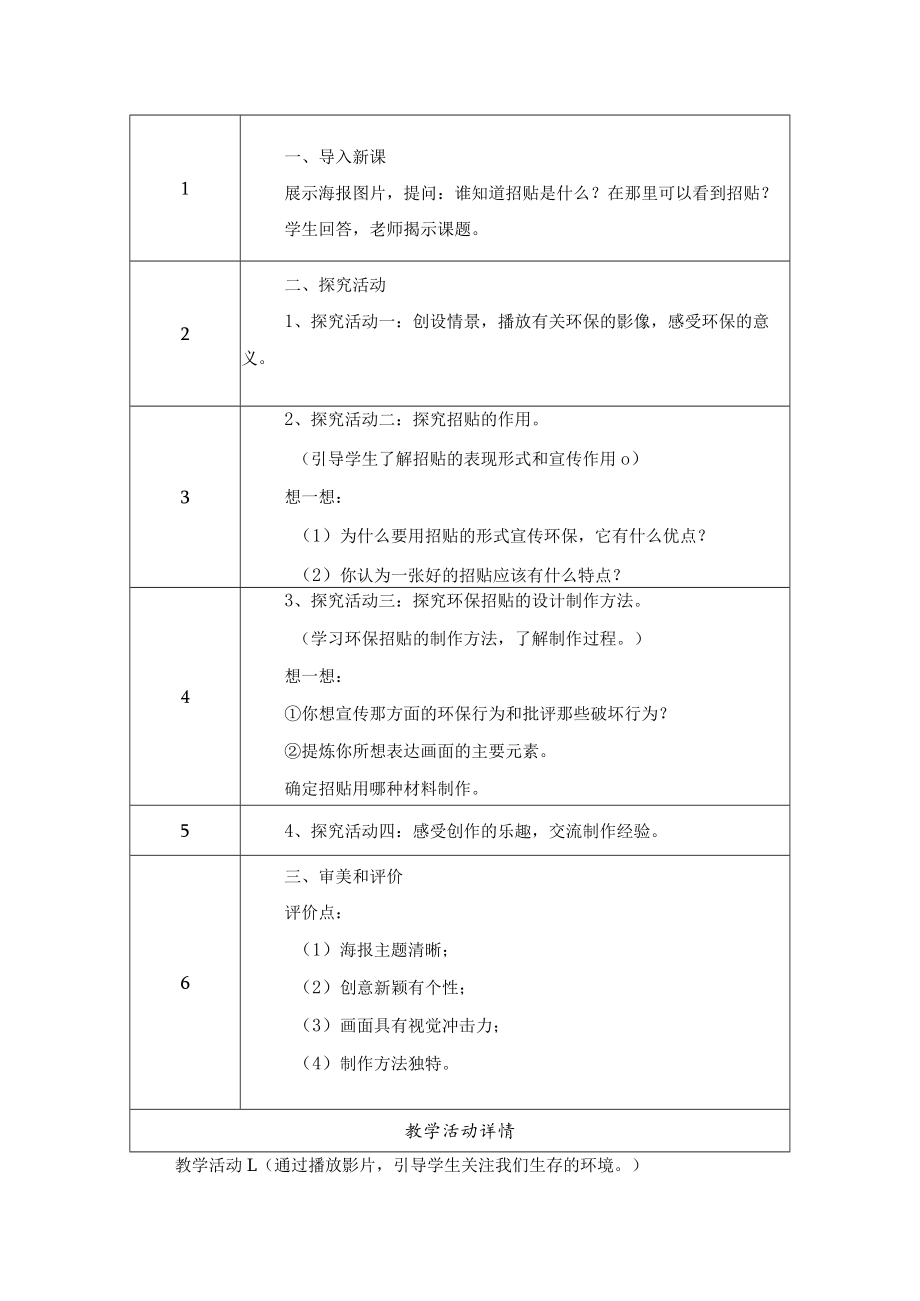 《呼唤环保小招贴》教学设计.docx_第2页