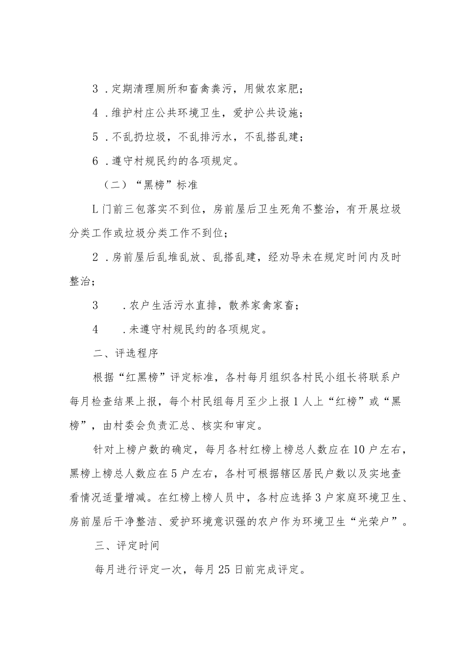 XX镇农村人居环境整治工作红黑榜制度实施方案.docx_第2页