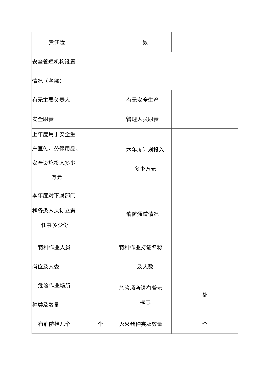 企业单位落实安全生产主体责任基本情况摸底调查表.docx_第2页