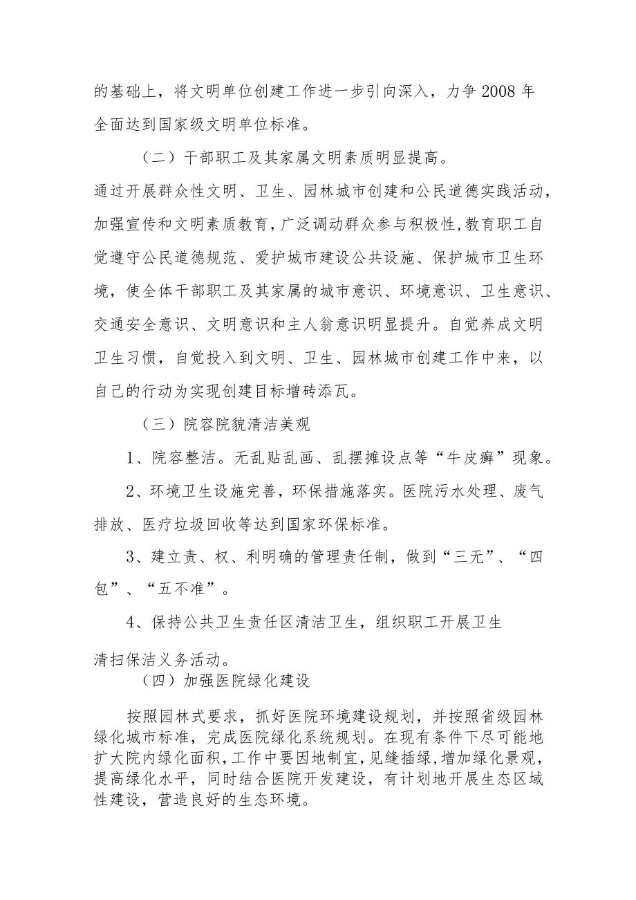 人民医院创建省级文明卫生园林城市工作方案.docx_第2页