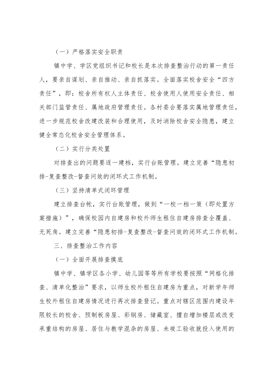 XX镇关于学校校外租住自建房安全专项排查整治工作方案.docx_第2页