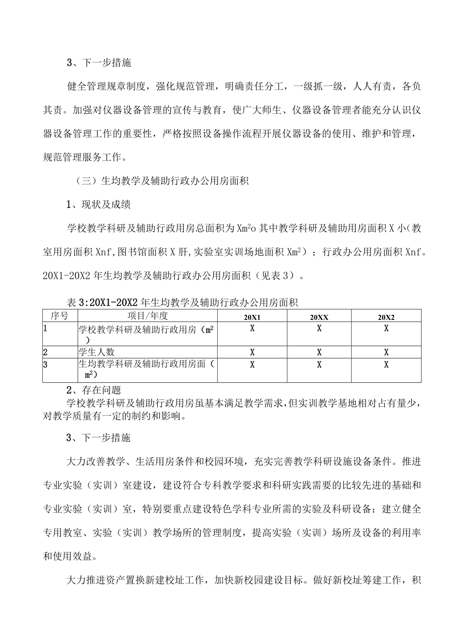 XX师范高等专科学校202X年高等职业院校适应社会需求能力自评报告.docx_第3页