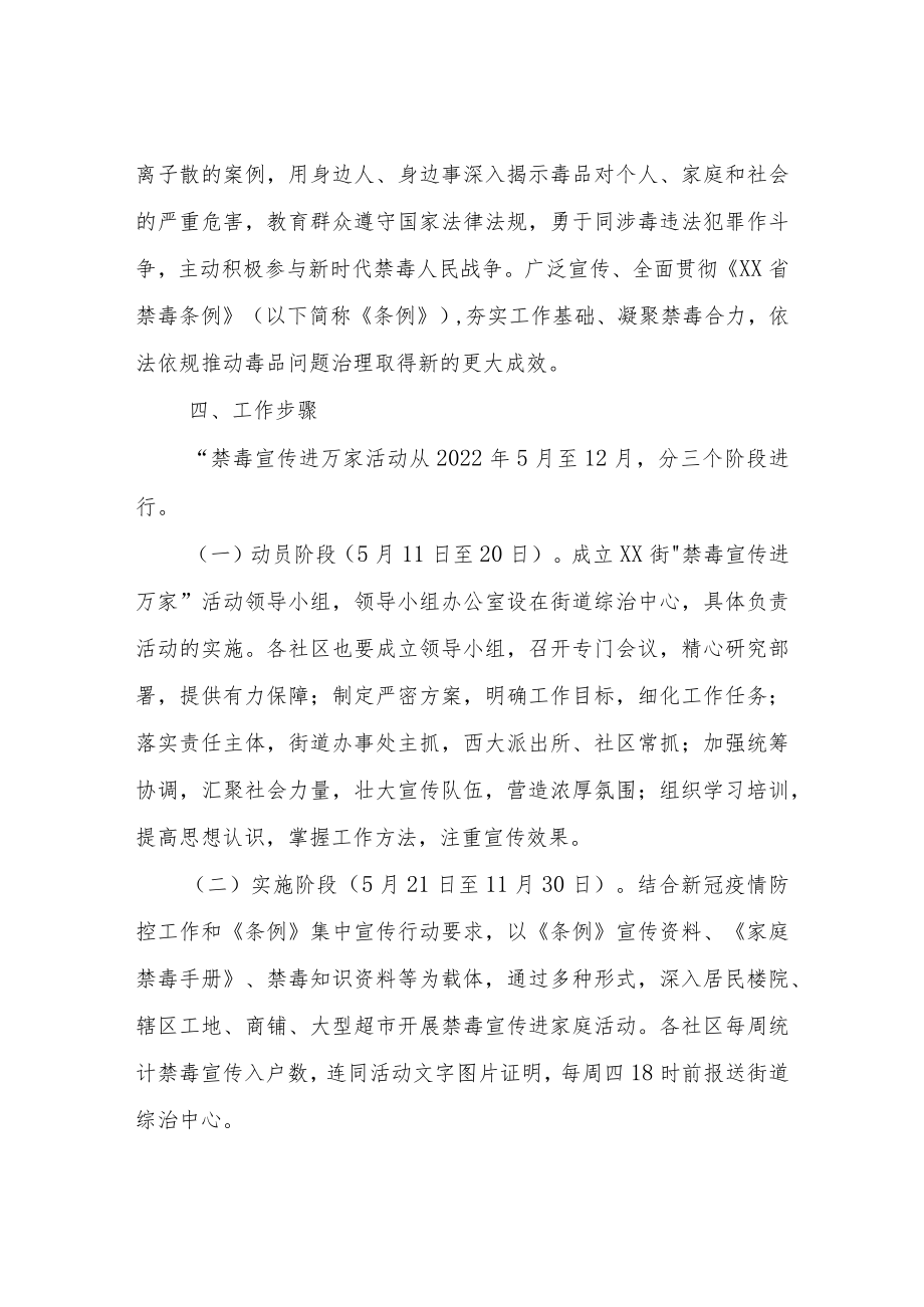 XX街禁毒宣传进万家活动实施方案.docx_第3页