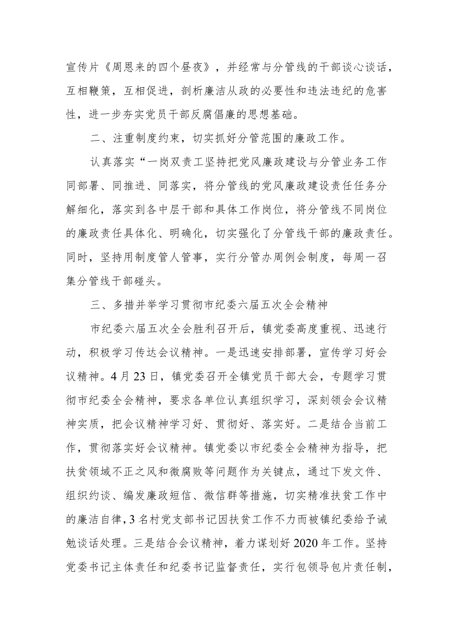 乡镇党委副书记党风廉政建设责任制执行情况报告.docx_第2页