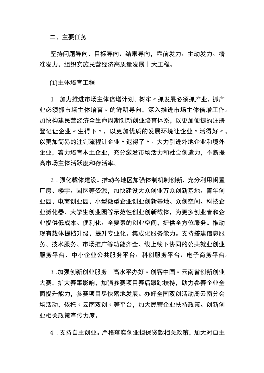 《云南省促进民营经济高质量发展三年行动计划（2022—2024年）》.docx_第2页