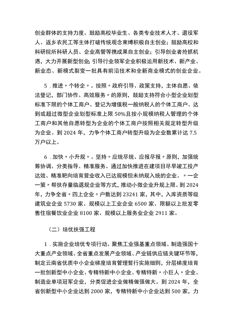 《云南省促进民营经济高质量发展三年行动计划（2022—2024年）》.docx_第3页