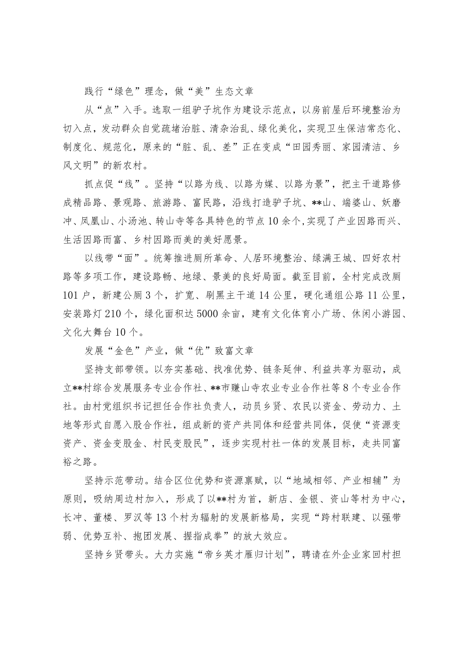 党建引领乡村振兴经验交流材料.docx_第2页