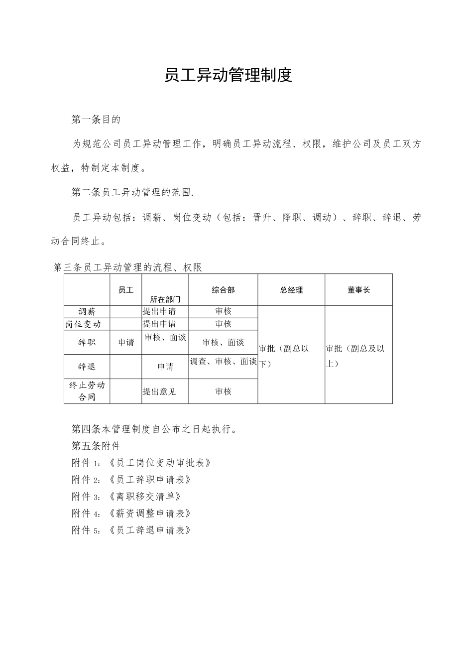 2022年《员工异动管理制度》含全套表格.docx_第1页