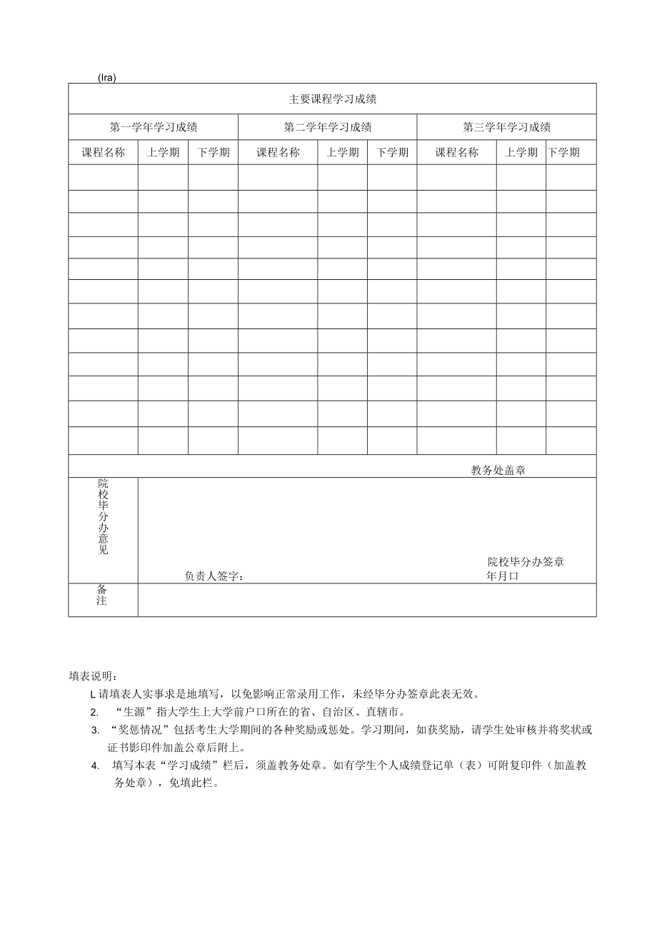 2023年度考试录用公务员报名推荐表.docx_第2页