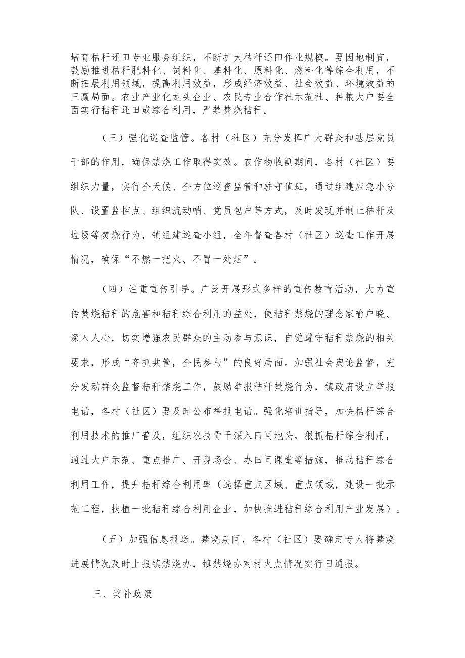 xxx镇20xx年秋季秸秆禁烧工作奖补考核办法.docx_第2页