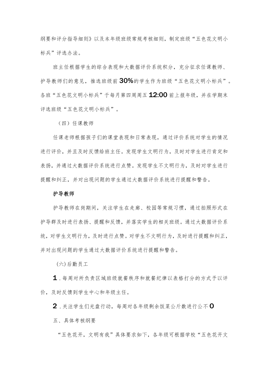 2022年小学“五色花开文明有我”方案.docx_第3页