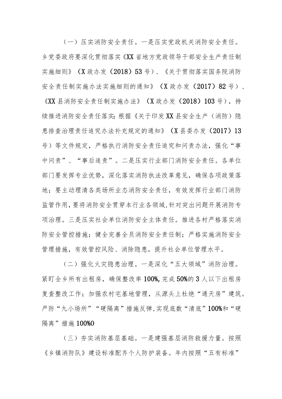 XX乡消防安全领域安全生产百日整治专项实施方案.docx_第2页