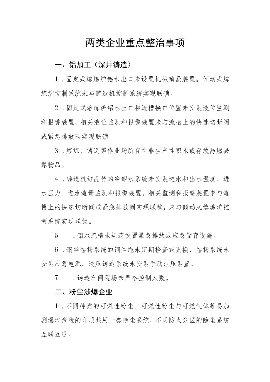 两类企业重点整治事项.docx_第1页