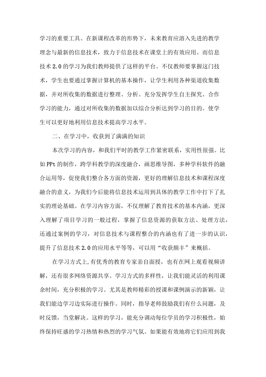 信息技术提升个人研修总结.docx_第2页