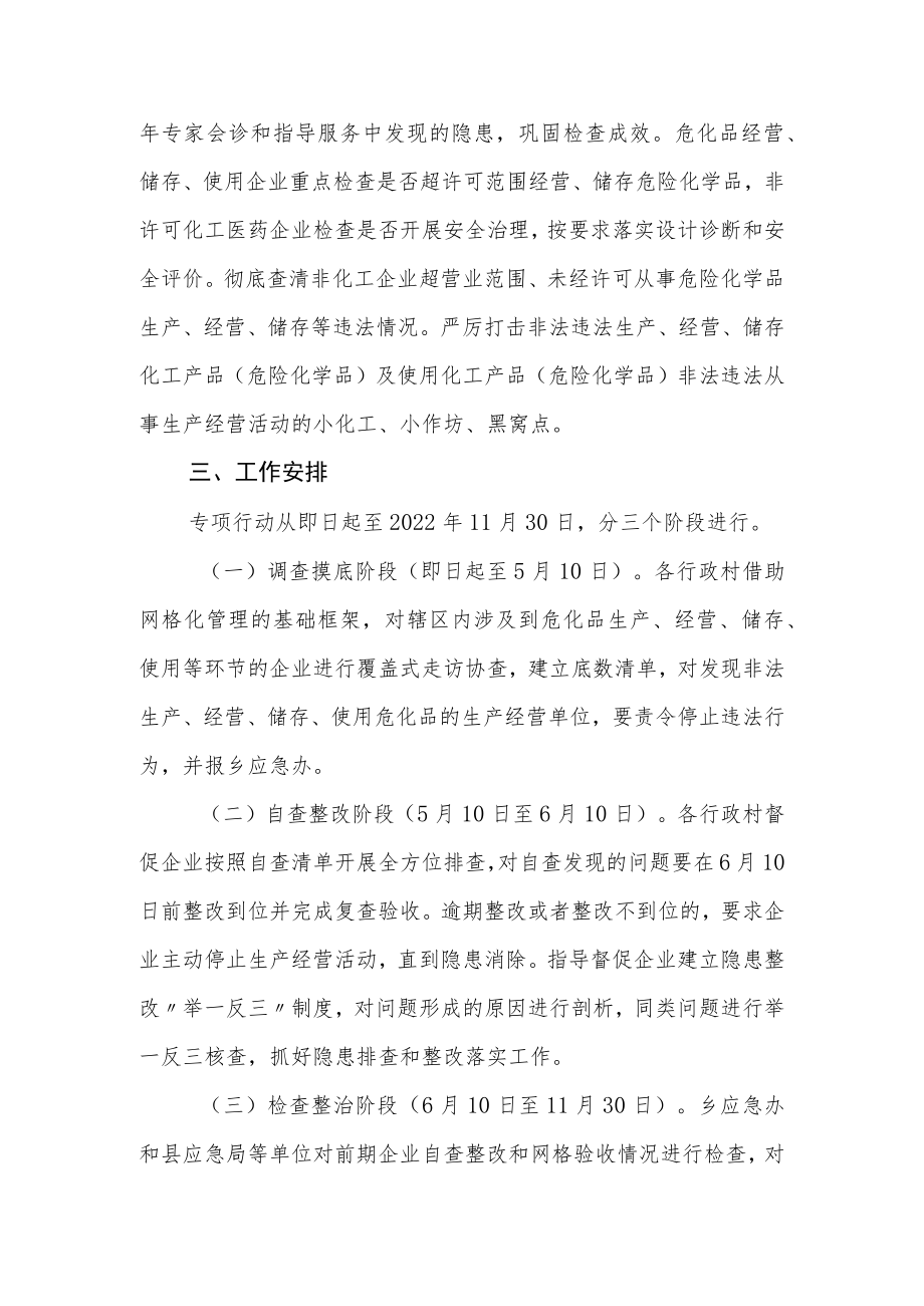 XX乡化工医药行业安全生产大排查大整治专项行动方案.docx_第2页