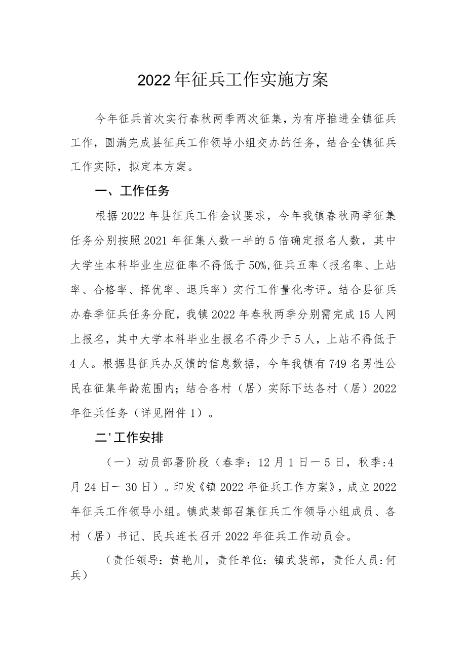 2022年征兵工作实施方案.docx_第1页