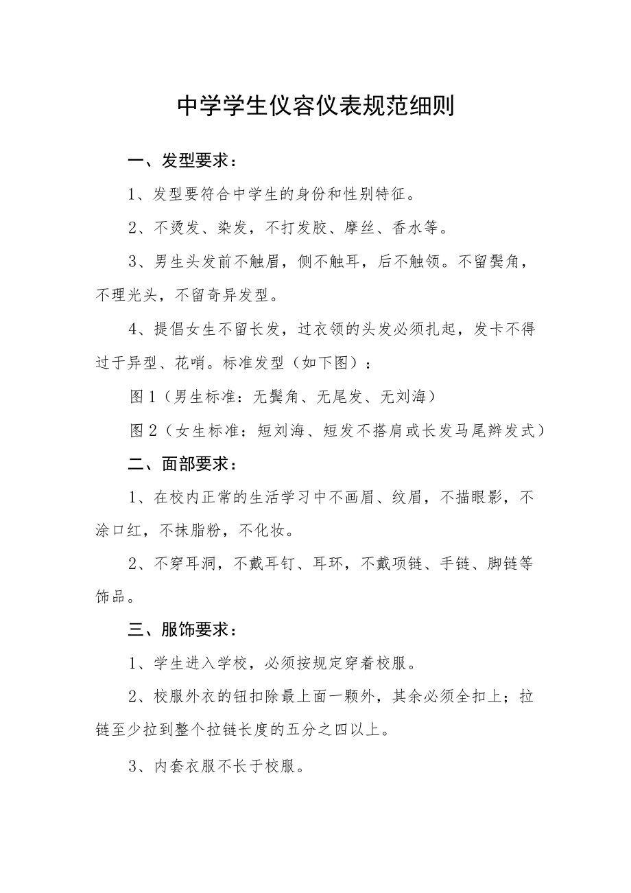 中学学生仪容仪表规范细则.docx_第1页