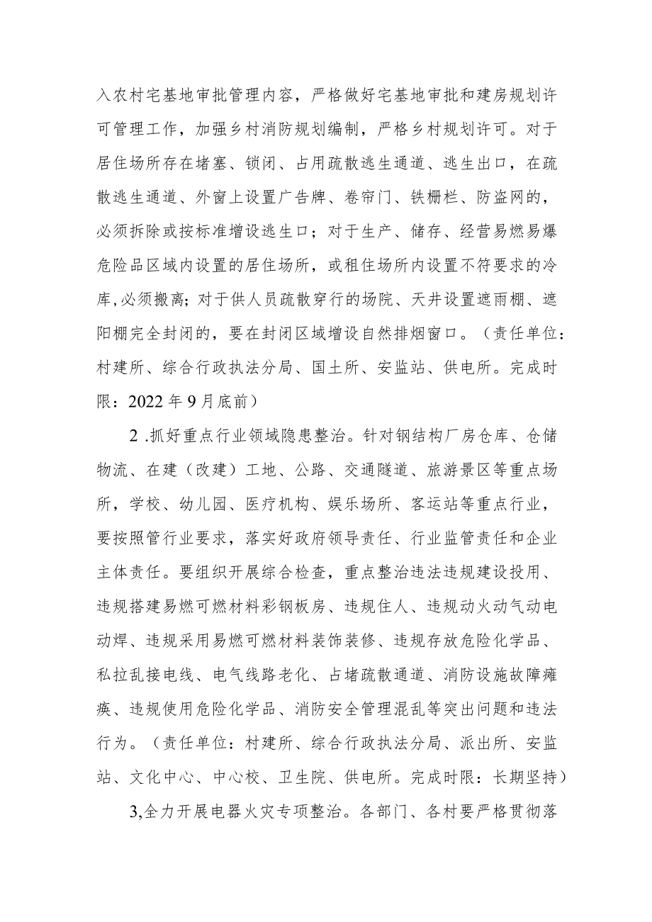 乡镇消防安全 “百日攻坚”专项行动工作方案.docx_第3页