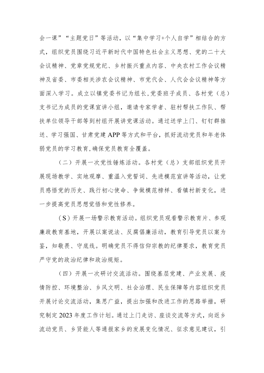 2022年度乡镇党员冬训工作实施方案.docx_第2页