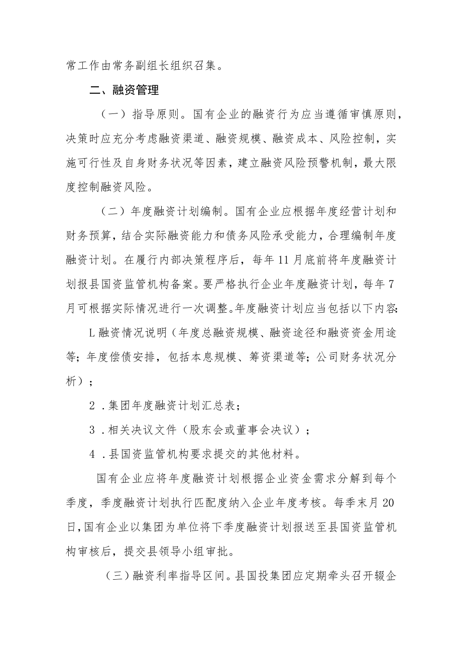 XX县国有企业融资及担保管理办法.docx_第2页