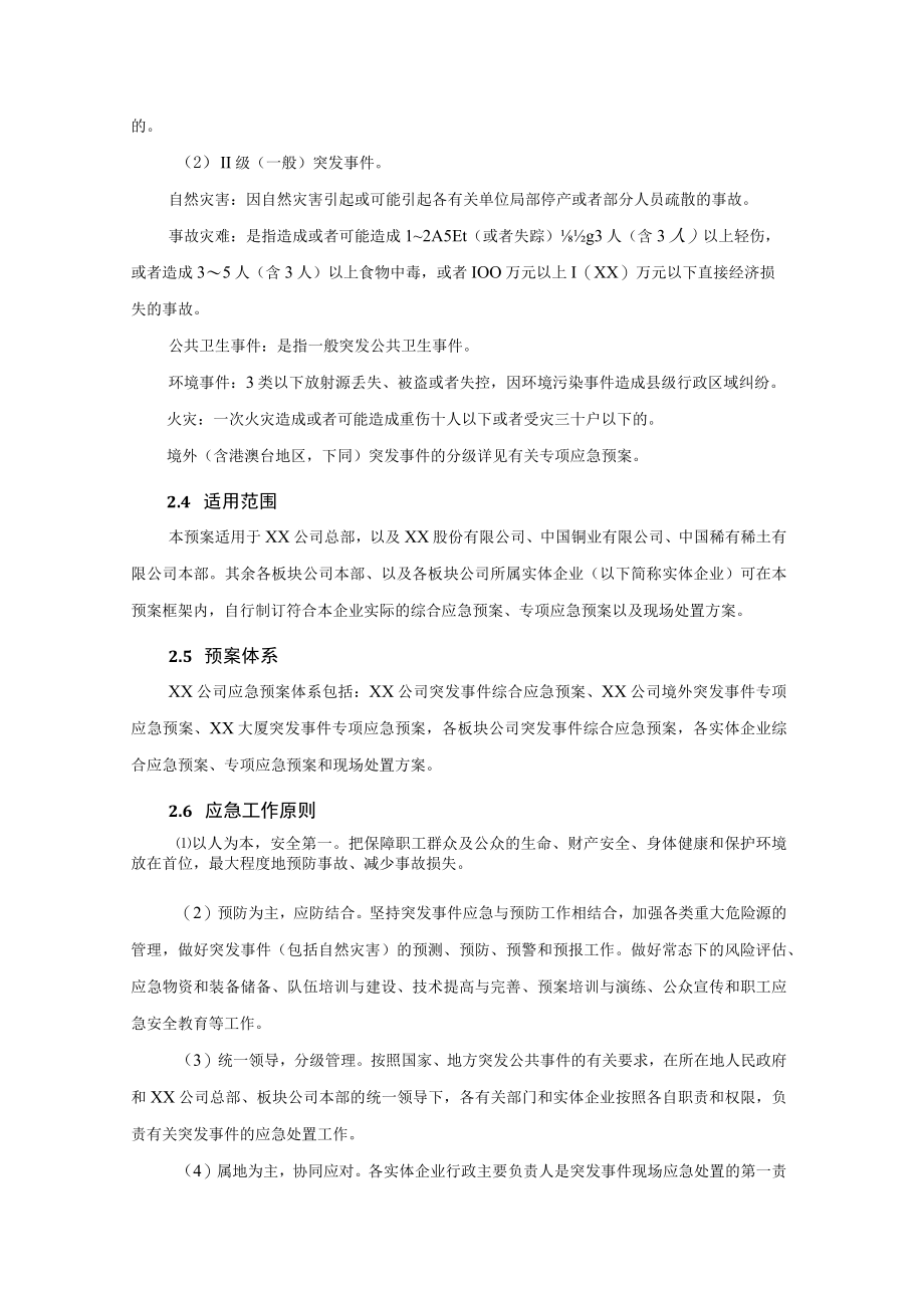 公司突发事件综合应急预案.docx_第2页