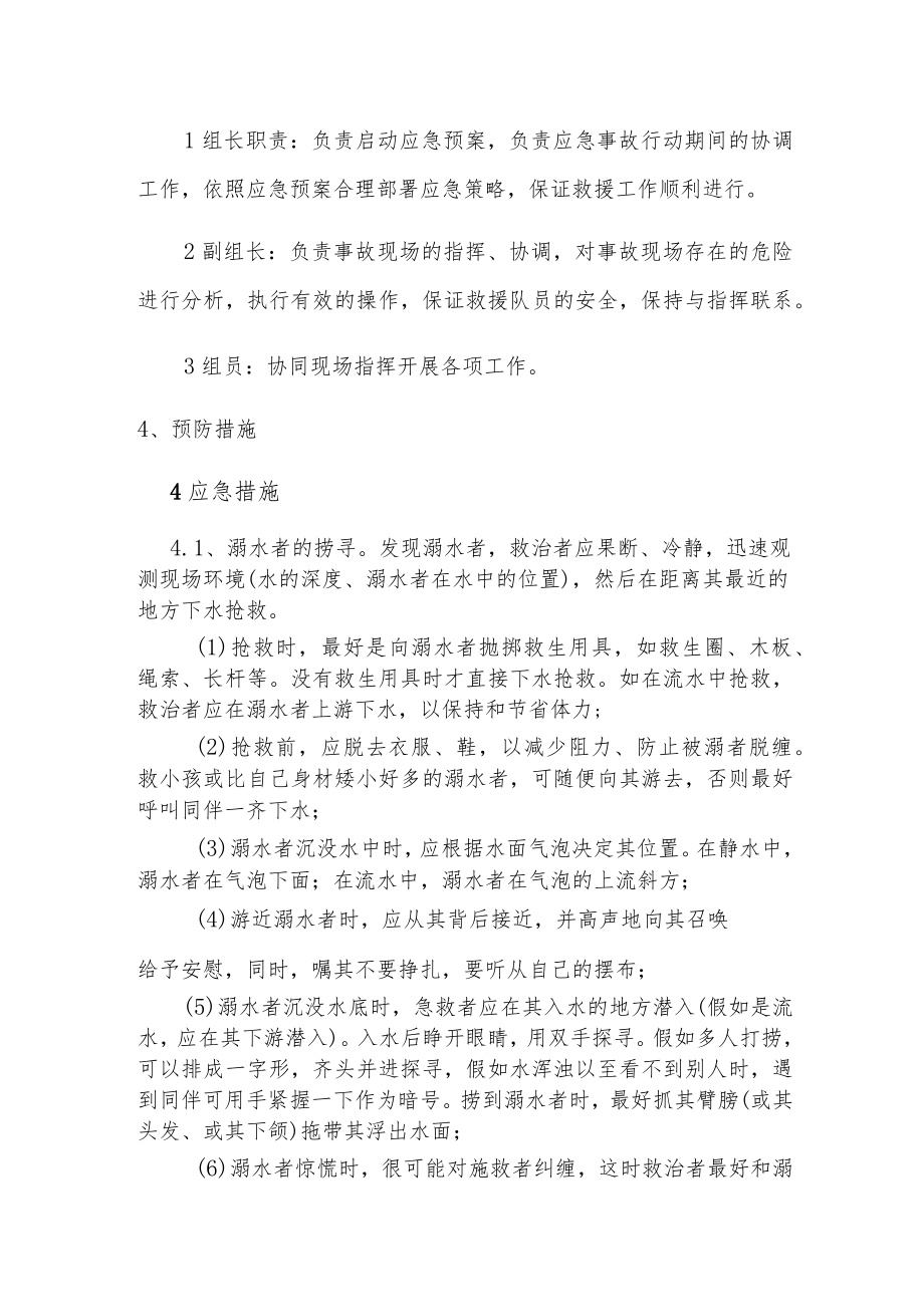 溺水事故现场处置方案（5页）.docx_第3页