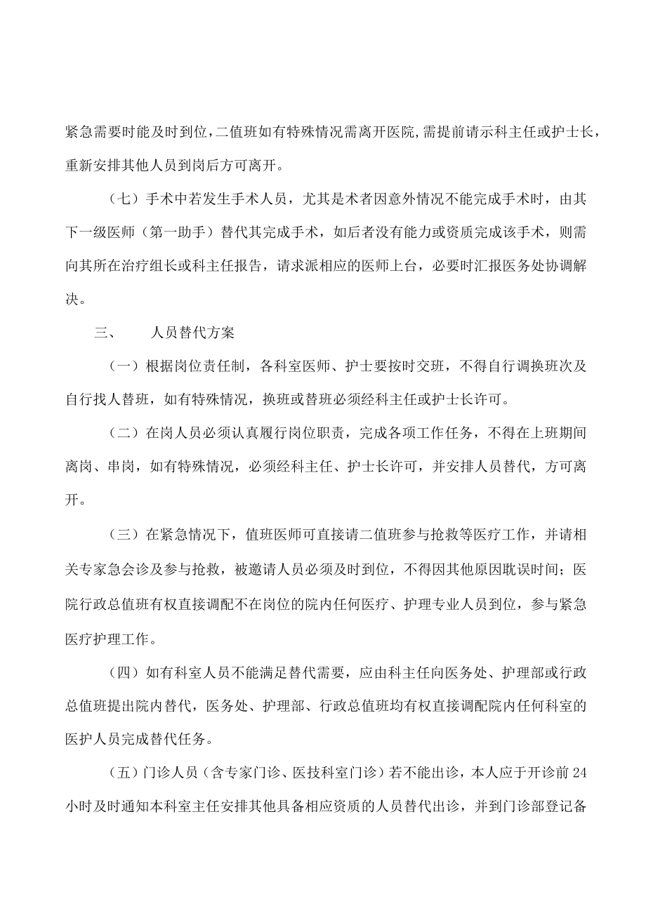 院科两级人员紧急替代方案与程序标准版.docx_第2页